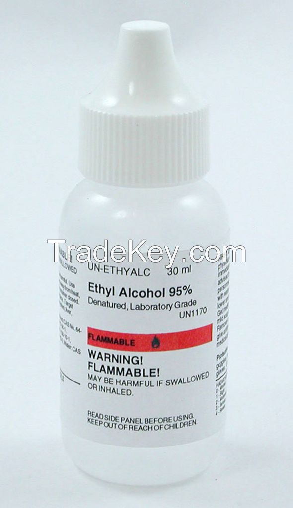 Disinfectant grade alcohol 75% ethyl alcohol cas 64-17-5