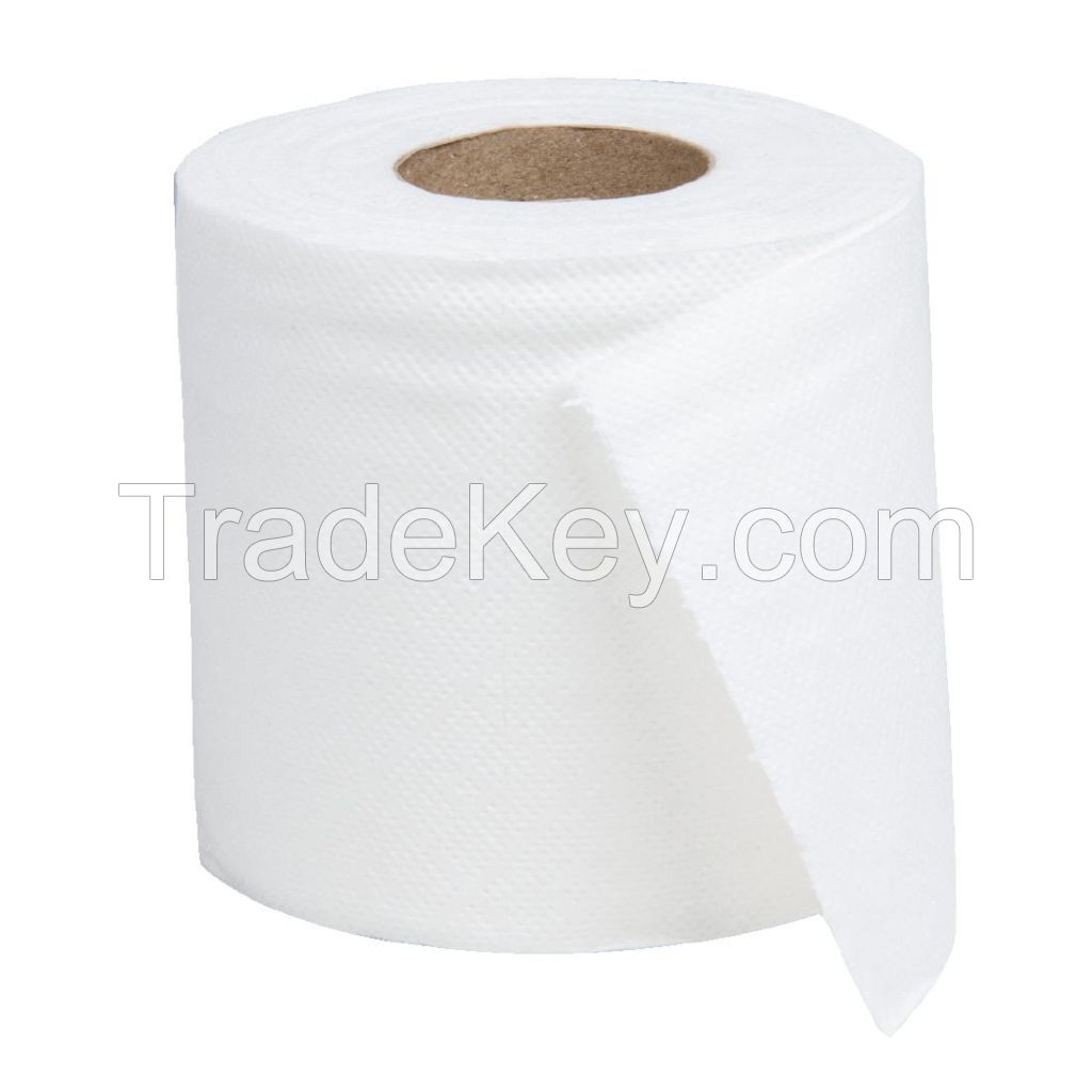 High quality 100% virgin wood pulp toilet tissue 2 ply toilet paper bathroom household or hotel