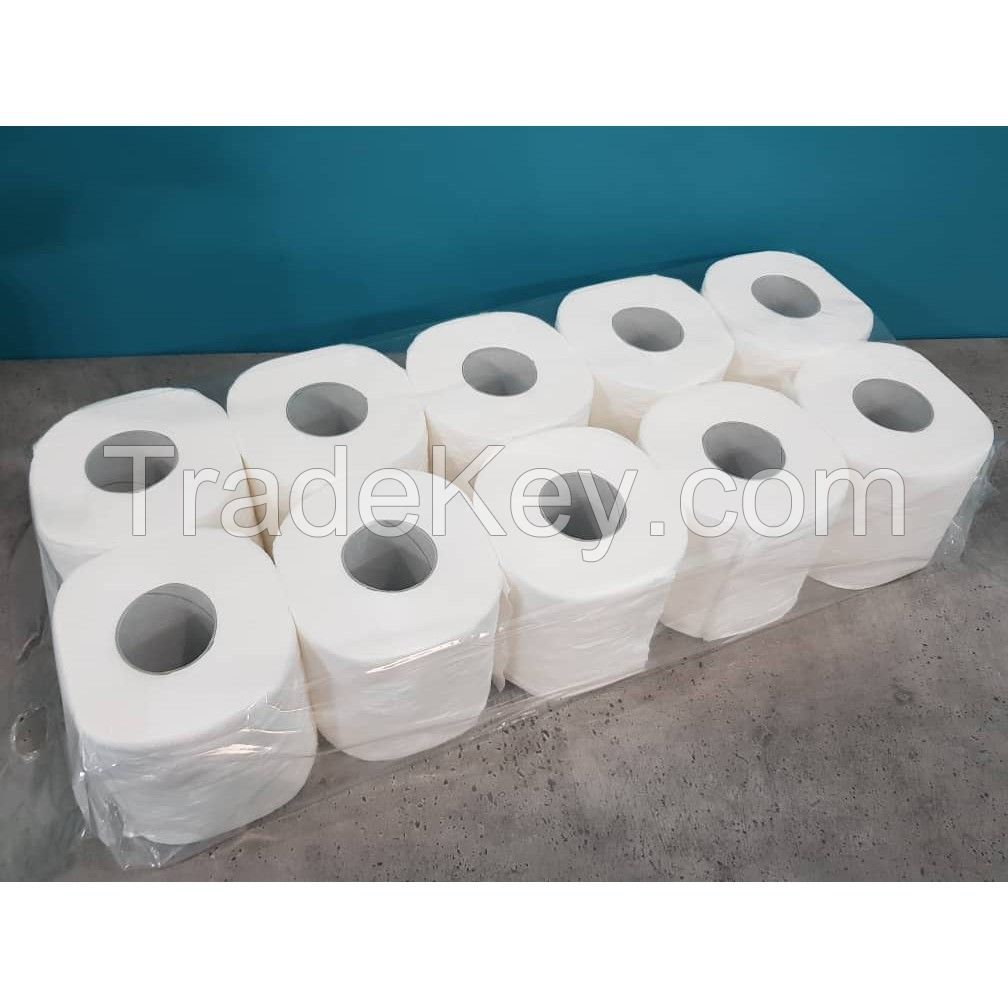 High quality 100% virgin wood pulp toilet tissue 2 ply toilet paper