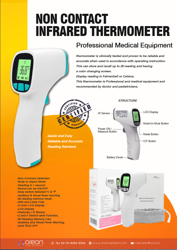 Non Infrared Thermometer