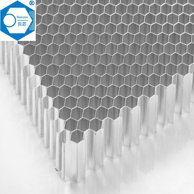 Microporous aluminum honeycomb core for building materials