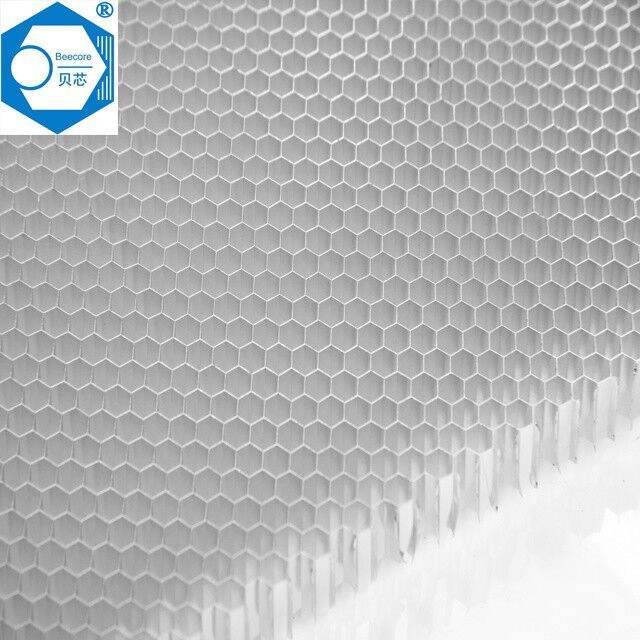 Microporous aluminum honeycomb core for building materials