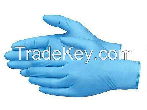 Free sample custom powder free disposable 3/4/5/6 mil nitrile glove