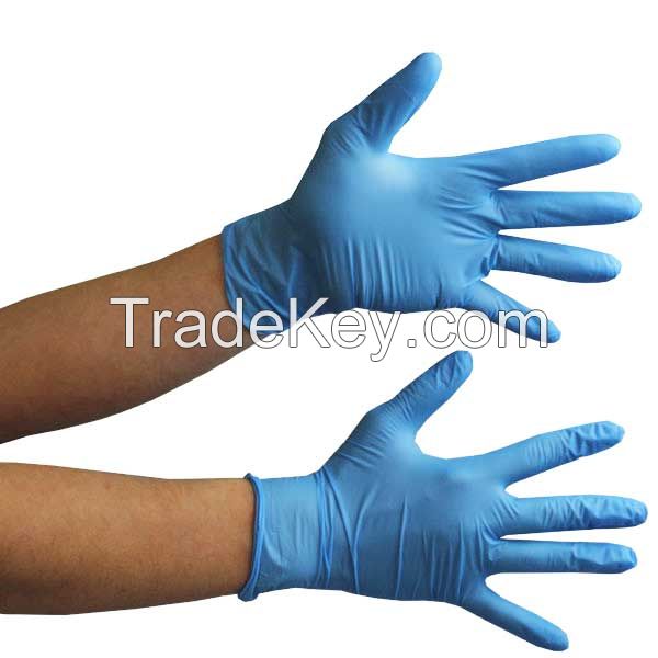 Disposable nitrile gloves apply to hair dye