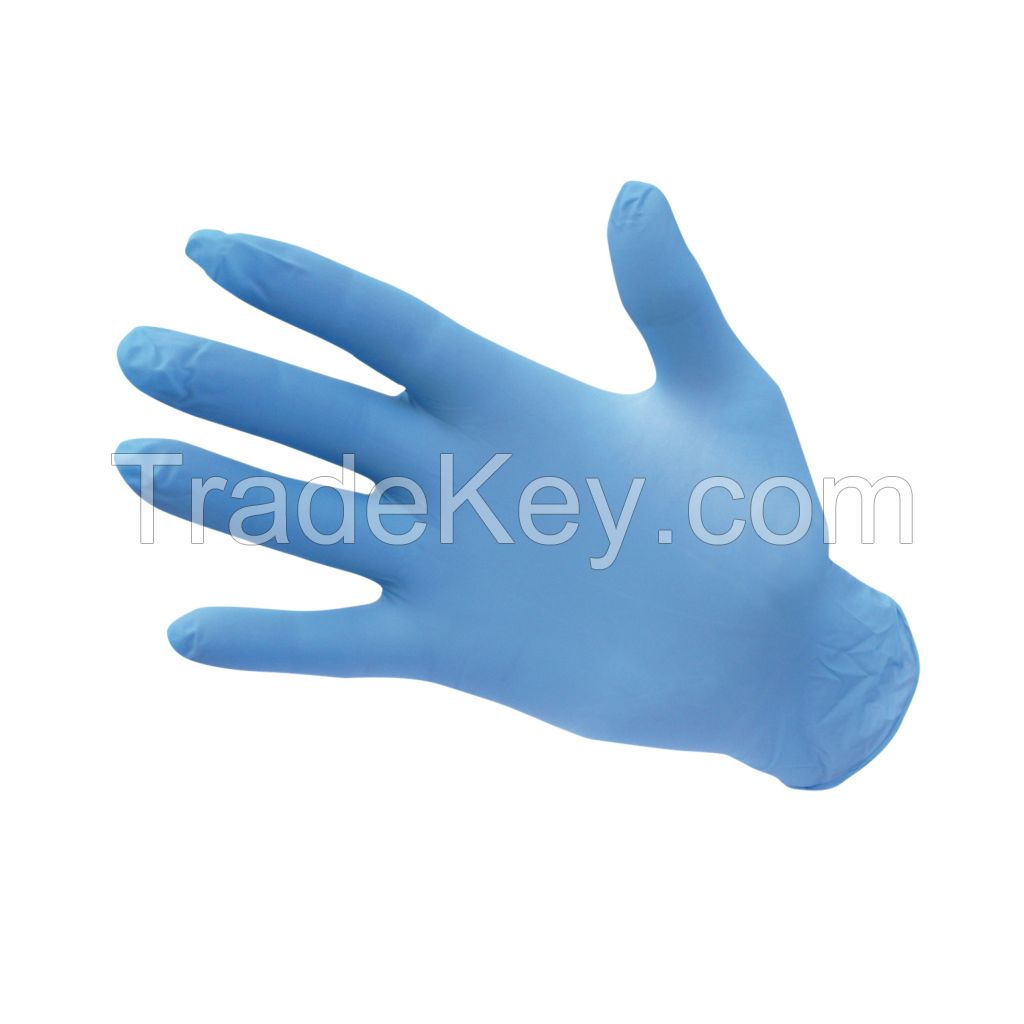 Free sample custom powder free disposable 3/4/5/6 mil nitrile glove 