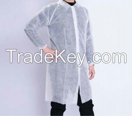 cheap lab gown white nonwoven medical non woven lab coat