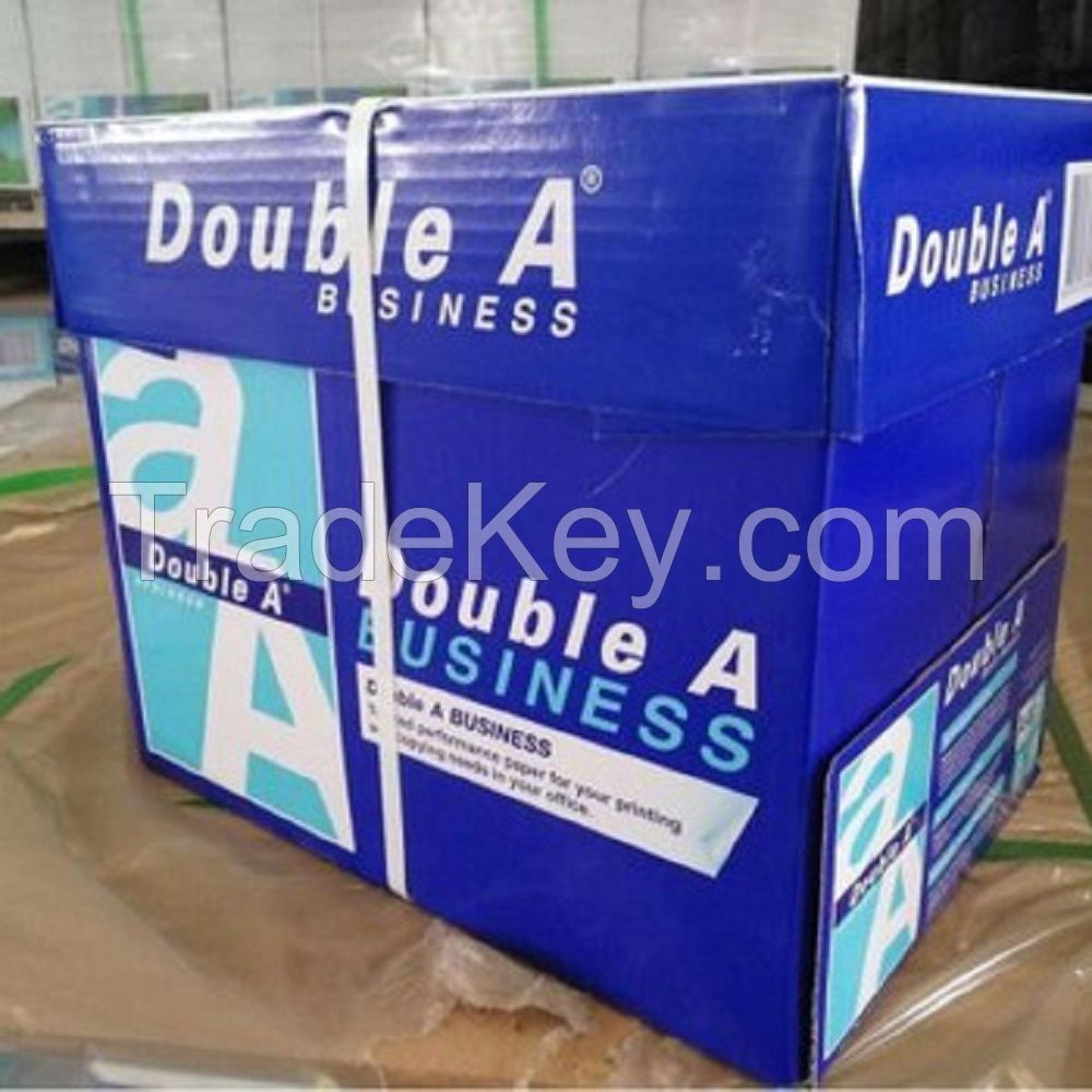 Double A Premium 100% Wood Pulp A4 Copy Paper 80 GSM manufactured in Thailand