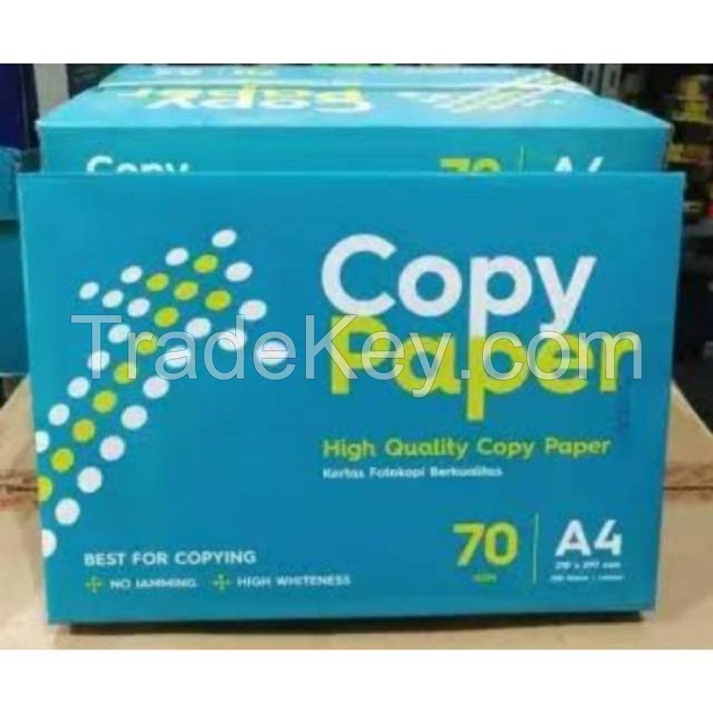 100% Wood Pulp A4 Copy Paper 80 GSM manufactured in Thailand