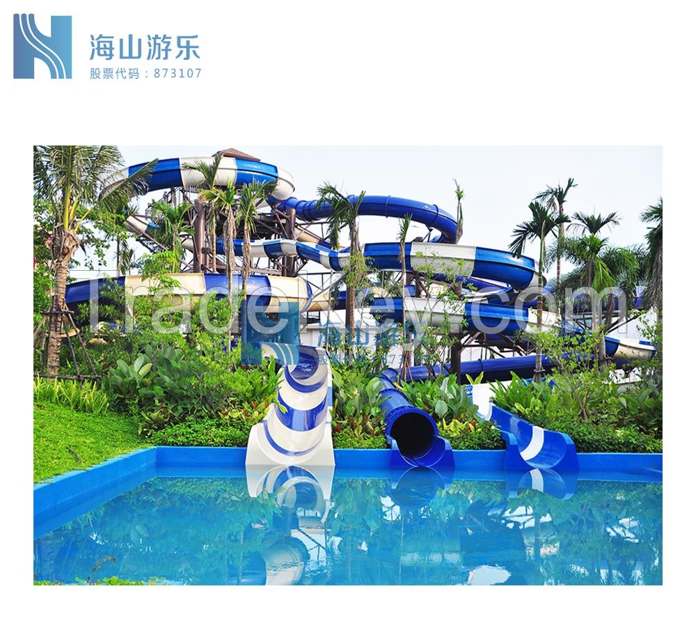 Hot Sale Spiral Slide In The Water Park With Tuv Certificate