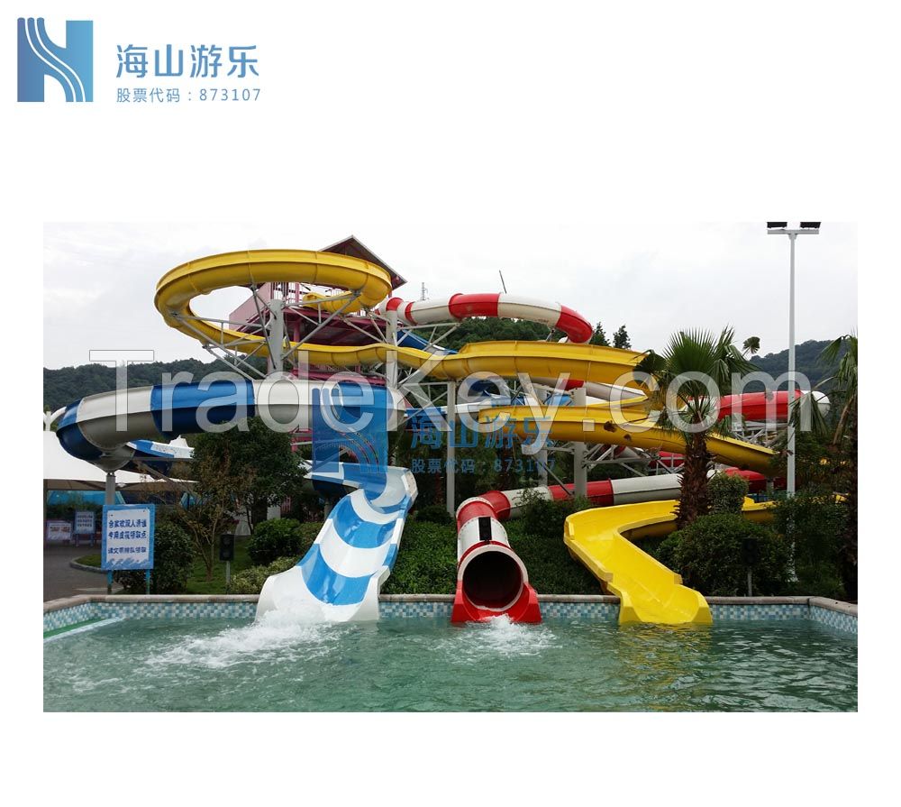 Hot Sale Spiral Slide In The Water Park With TUV Certificate