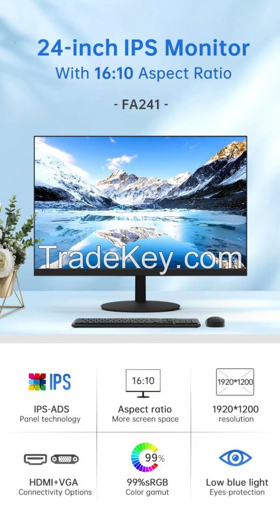 24inch 1080P 75hz Office Monitor for Business