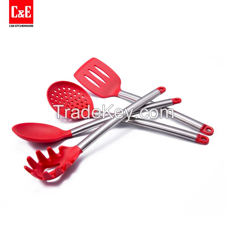 Stainless Steel Silicone Kitchen Utensils Set