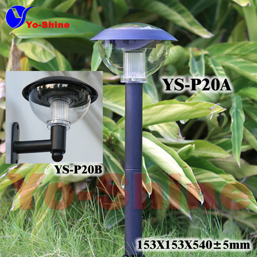 Solar Plastic Lawn and Wall Light