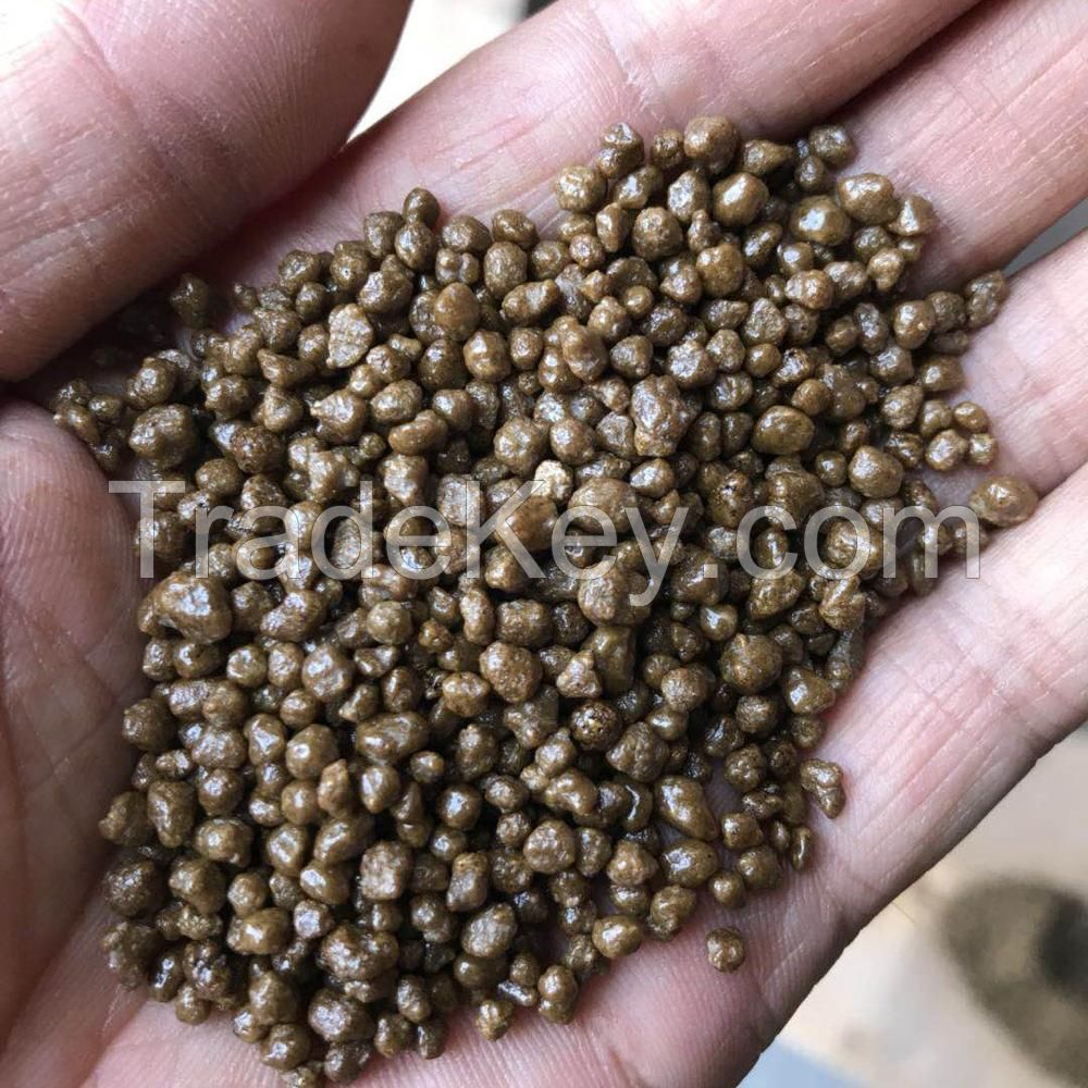  brown/yellow granular diammonium phosphate 18-46-0 dap fertilizer use agriculture 