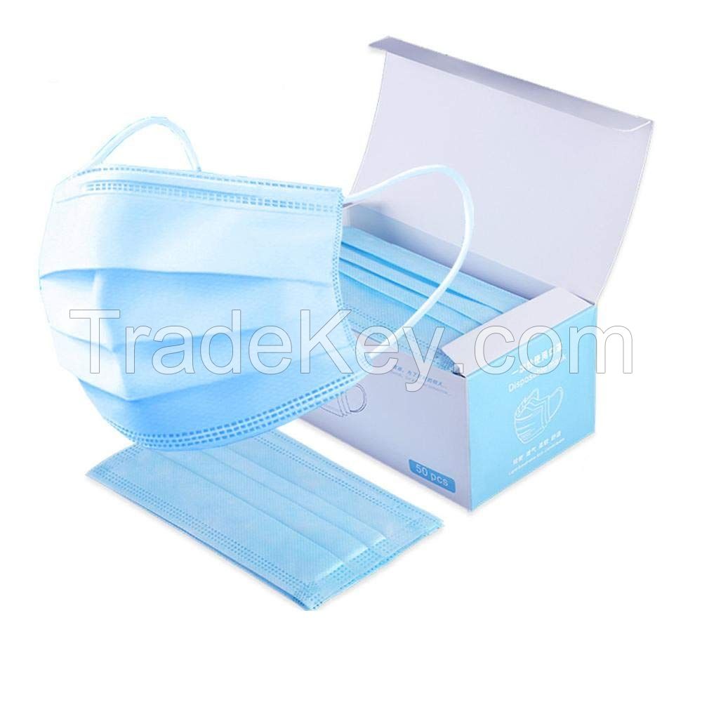  Disposable Medical Surgical Protection Dust Filter Face Masks 