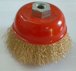 cup brush crimped wire 75mm