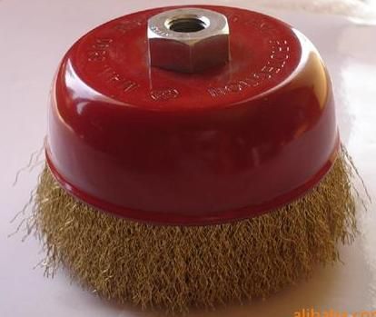 cup brush crimped wire 75mm