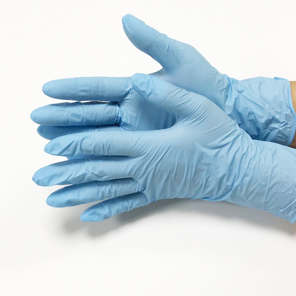 Blue Chemical Resistance Disposable Nitrile Examination Gloves