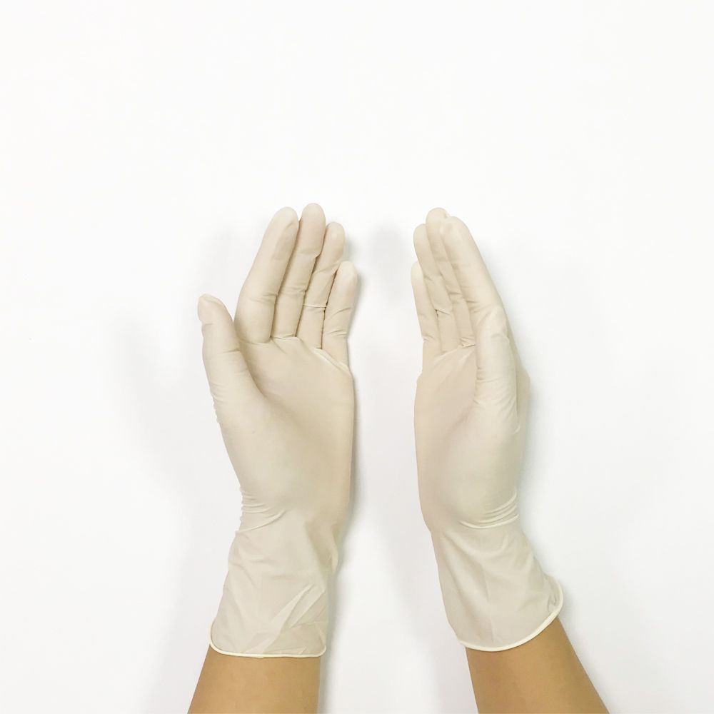 powdered non sterile latex disposable examination gloves