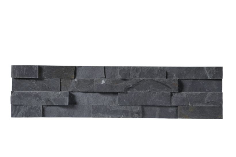 Black quartz culture stone panel