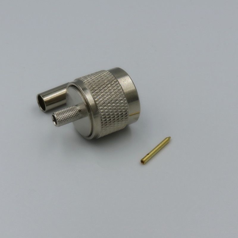 RF coaxial N type male crimp connector for RG58 cable