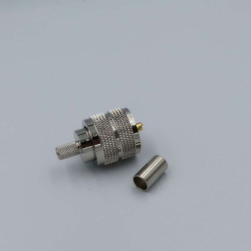 RF coaxial UHF male crimp connector for RG58 cable