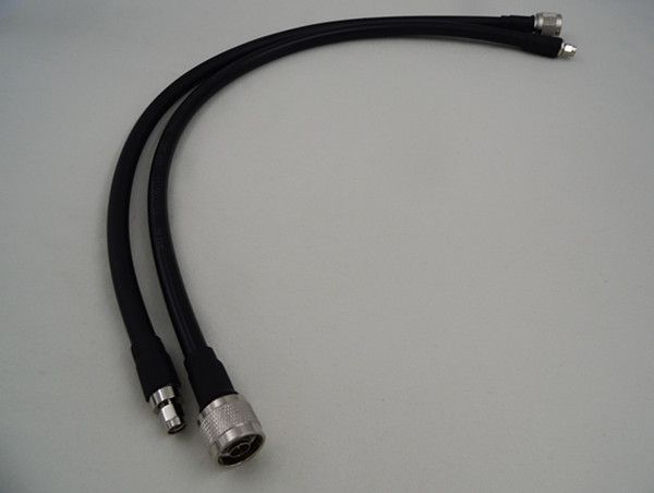 RF coaxial 500mm LMR400 cable(jumper) assembly with  N male crimp to SMA male crimp connectors