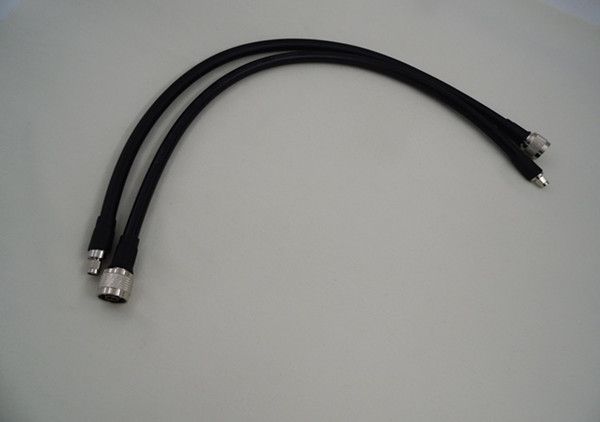 RF coaxial 500mm LMR400 cable(jumper) assembly with  N male crimp to SMA male crimp connectors