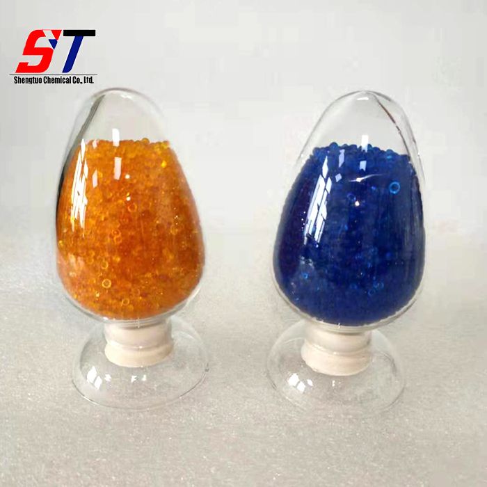 manufacture supply 1-8mm super dry white orange blue granule moisture proof raw material silica gel