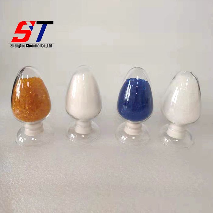 manufacture supply 1-8mm super dry white orange blue granule moisture proof raw material silica gel