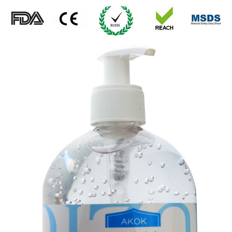 AKOK 500ml hand sanitizer gel with alcohol content 75% sanitising gel