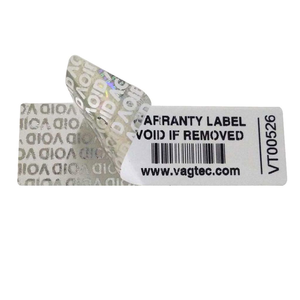 Factory custom VOID tamper evident hologram security sticker packaging