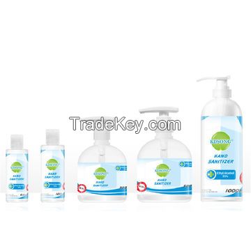 OEM 75% alcoholic antiseptic 60ML 100ML 300ML 500ML instant disinfecting alcohol hand sanitizer gel