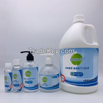 OEM 75% alcoholic antiseptic 60ML 100ML 300ML 500ML instant disinfecting alcohol hand sanitizer gel