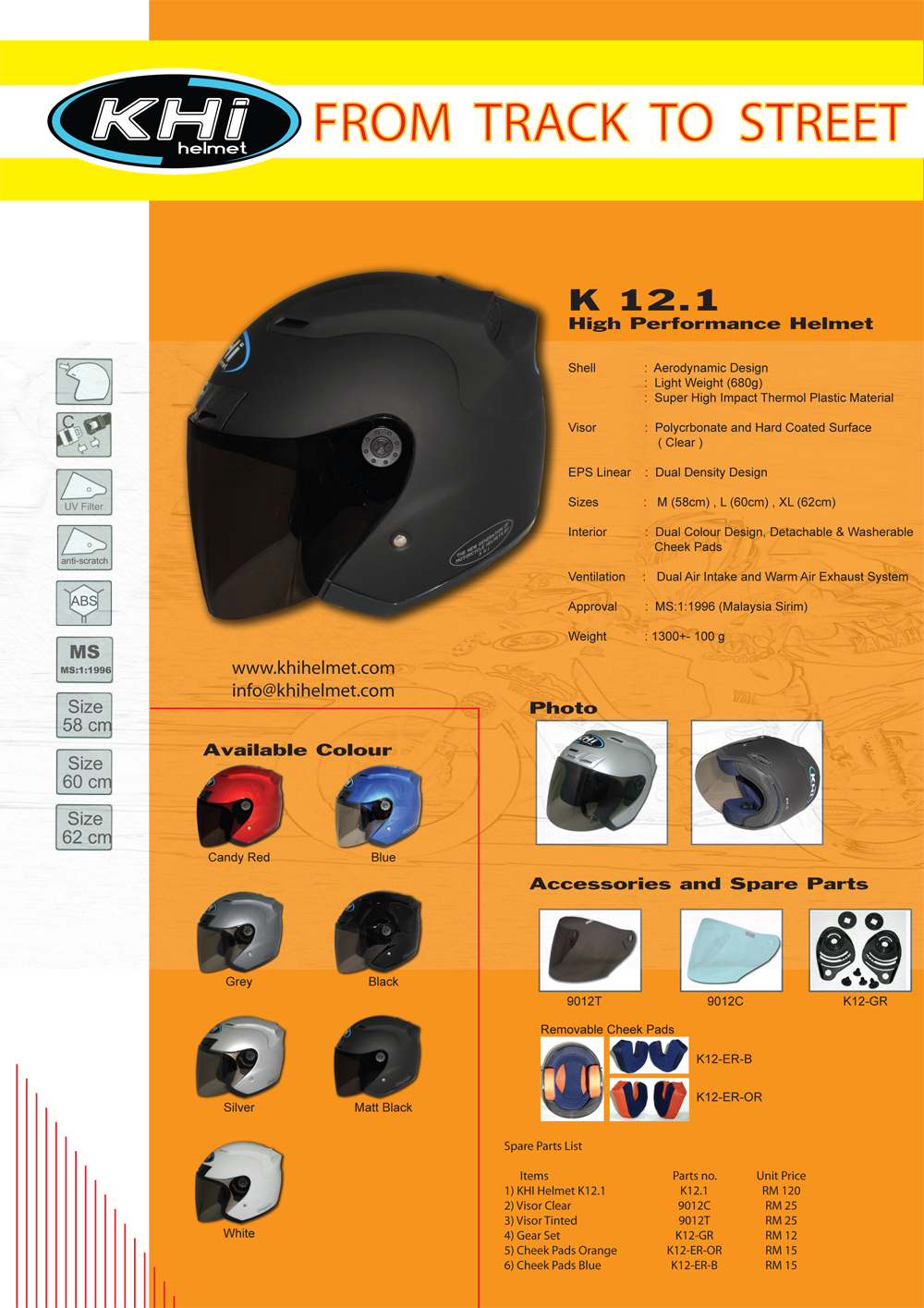 KHI Motorcycle helmet