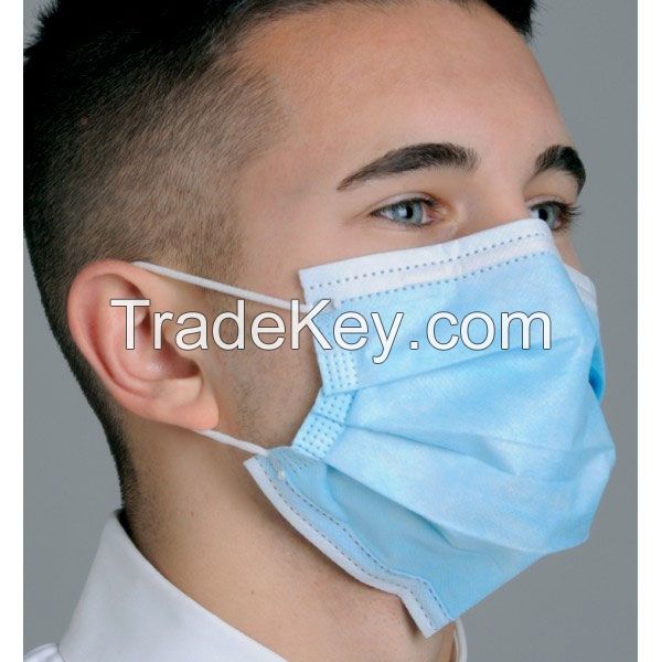 3 PLY EARLOOP SURGICAL FACE MASK
