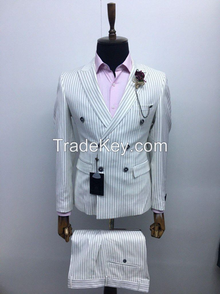 Double breasted suit slim fit