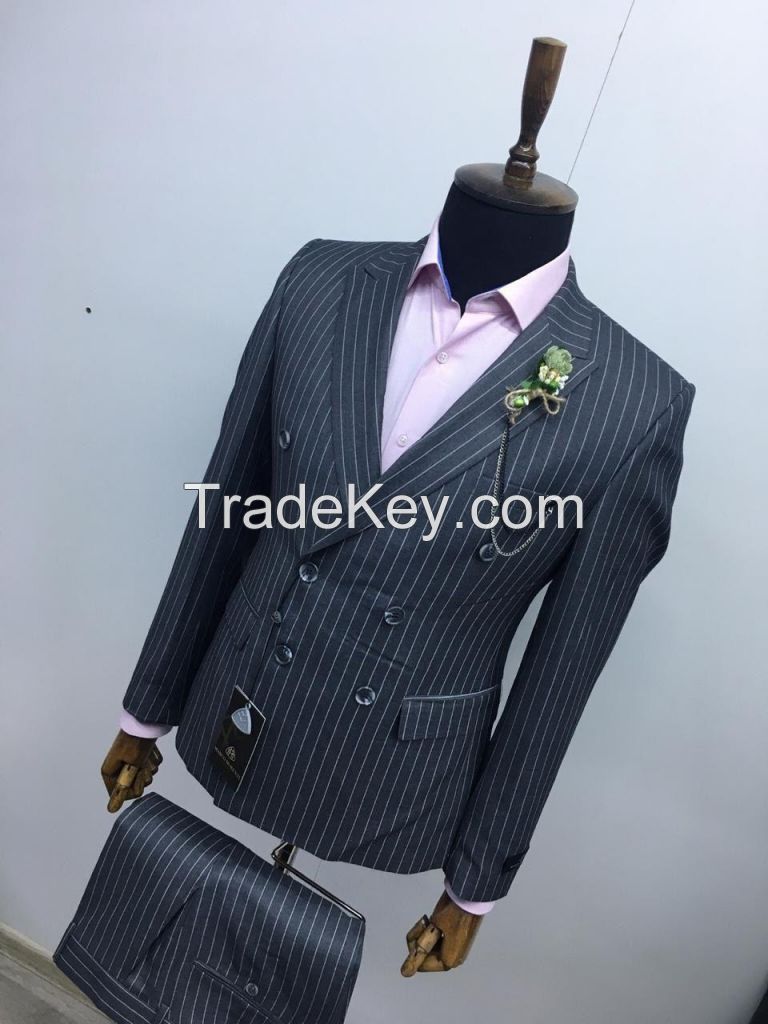 Double breasted suit slim fit