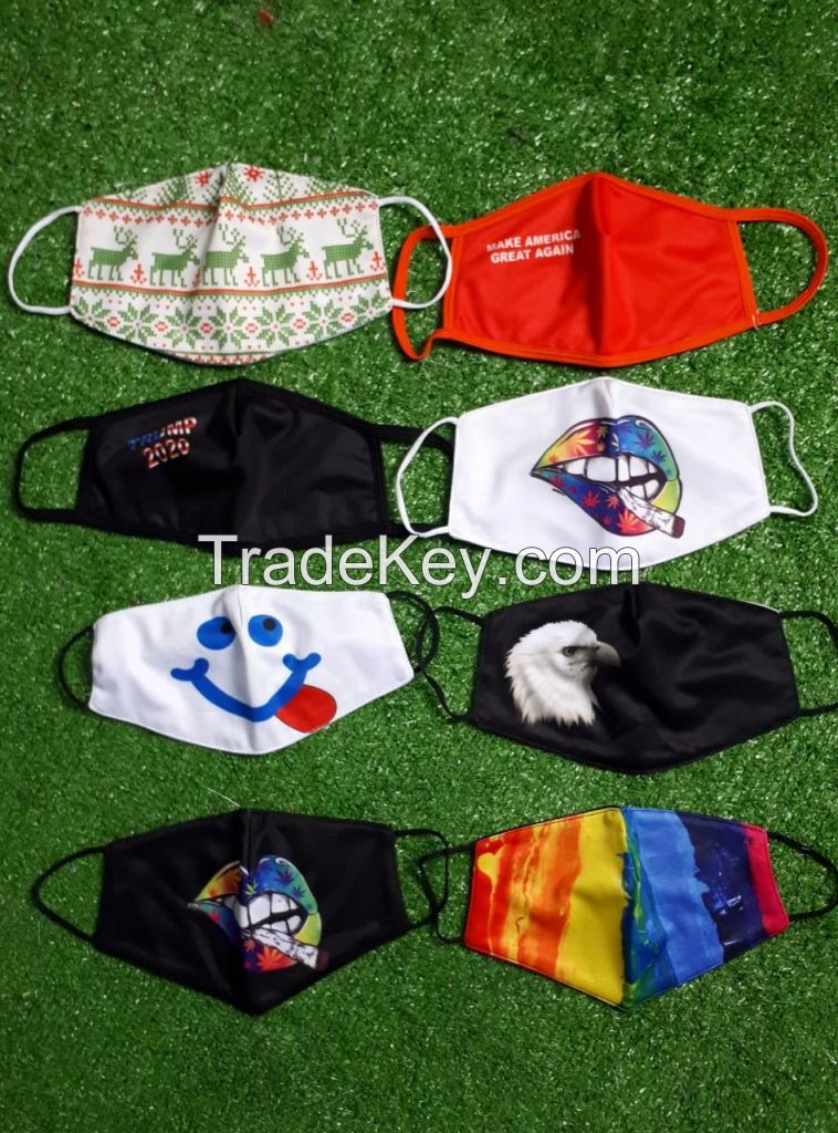 2020 hot sales cotton face mask with best quality printing cheap price made in Vietnam