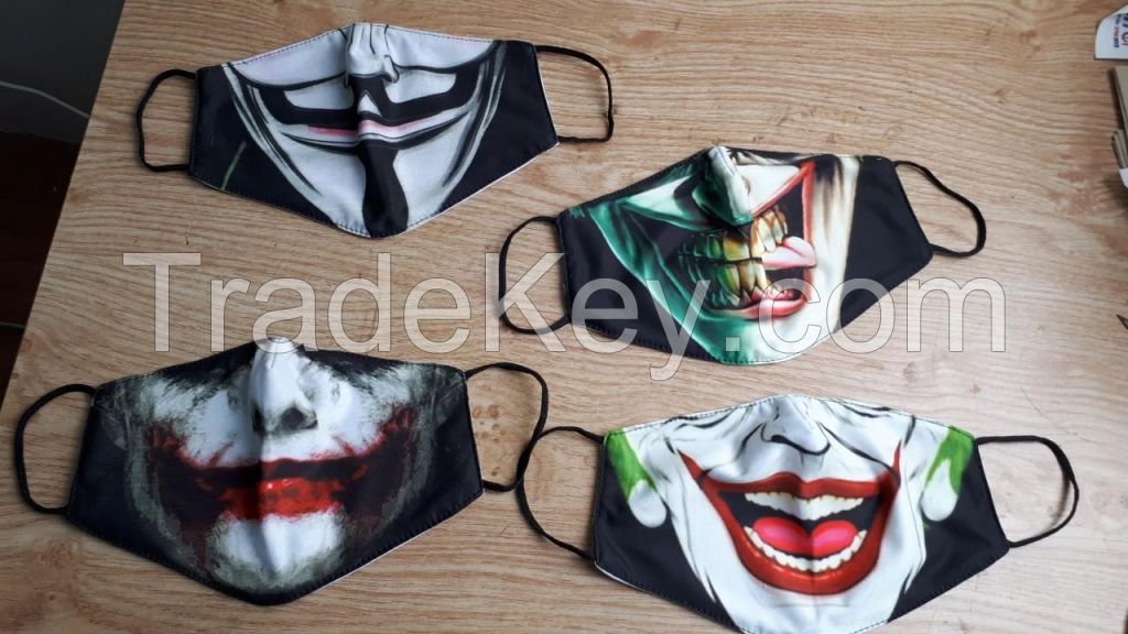 2020 hot sales cotton face mask with best quality printing cheap price made in Vietnam
