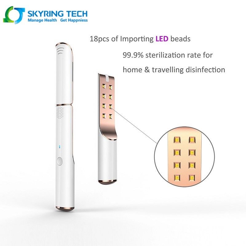 Portable UV sanitizing wand with importing LED beads , handheld UV sterilizer