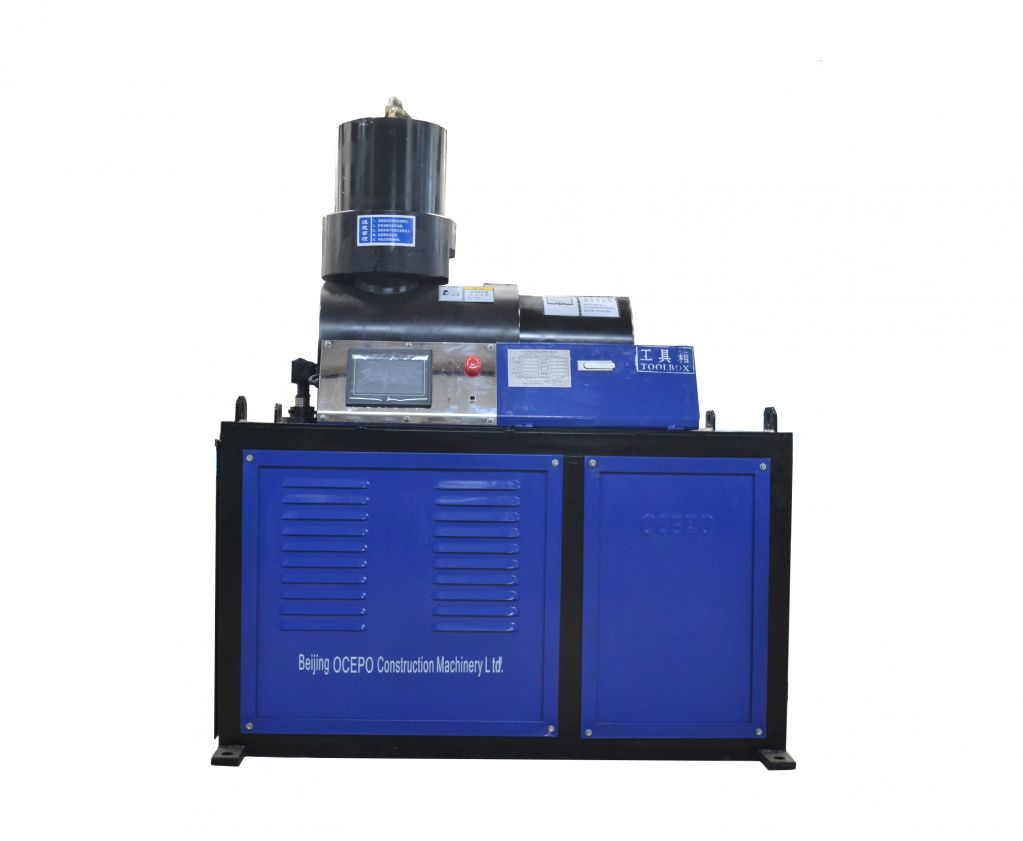 Automatic rebar end upsetting forged machine