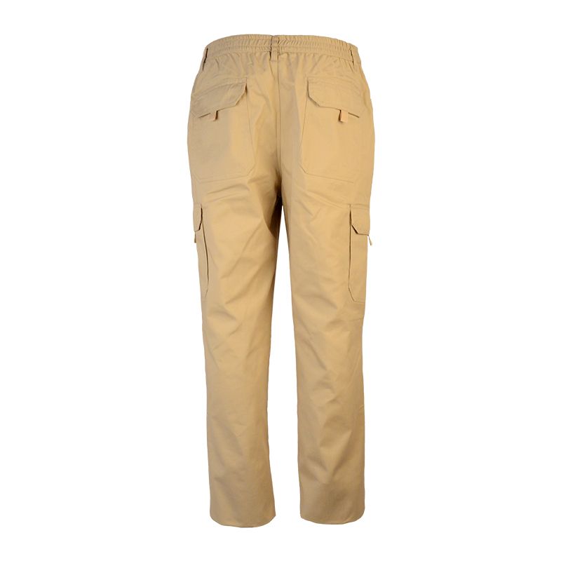 Fashion Men's Stretch Cotton Beige Colours Long Cargo Pants