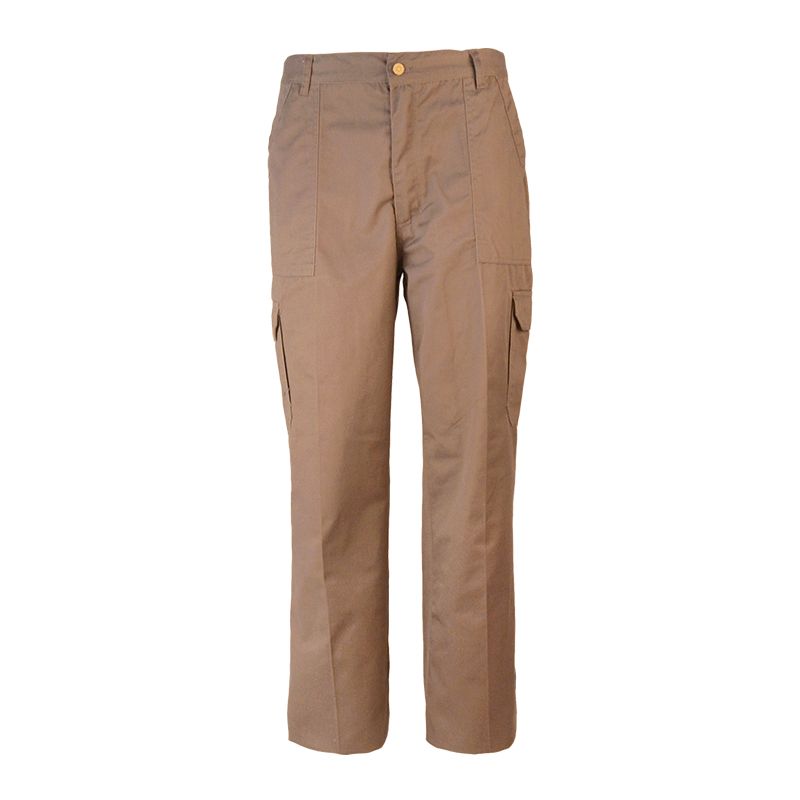 Hot Sale Men Outdoor Khaki Relaxed Straight-Fit Cargo Pants For Work