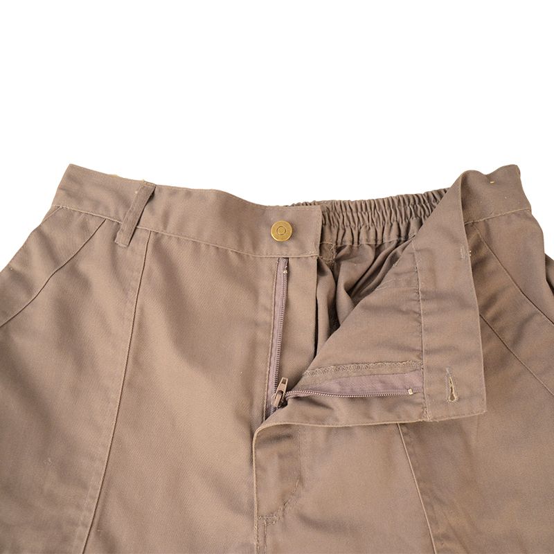 Hot Sale Men Outdoor Khaki Relaxed Straight-Fit Cargo Pants For Work
