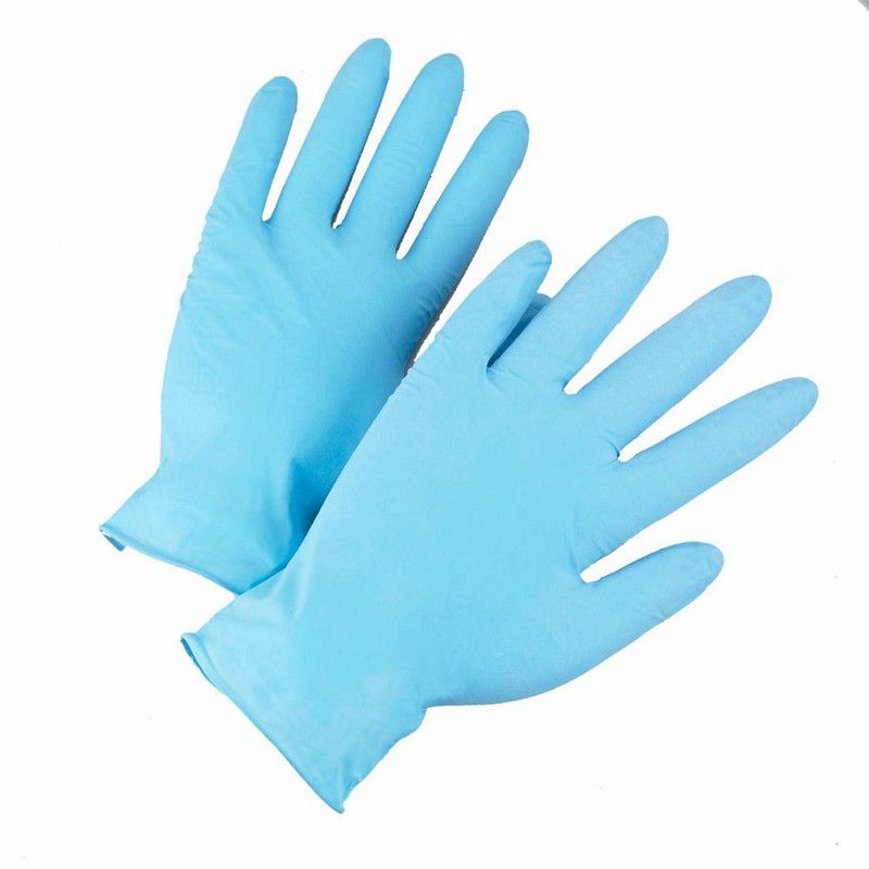 Work Rubber Hand Blue Powder Free Cheap Thick Disposable Nitrile Glove