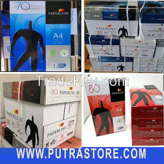 A4 PAPERLINE COPY PAPER 70GSM 75GSM 80GSM (PUTRASTORE.COM)