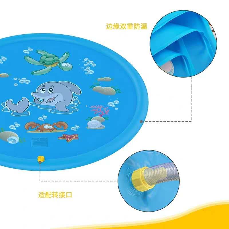 Manufacturer's Amazon inflatable water spray mat children's outdoor water mat baby toy water mat