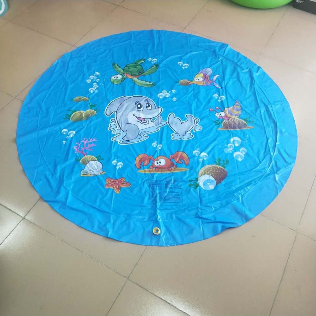 Manufacturer's Amazon inflatable water spray mat children's outdoor water mat baby toy water mat