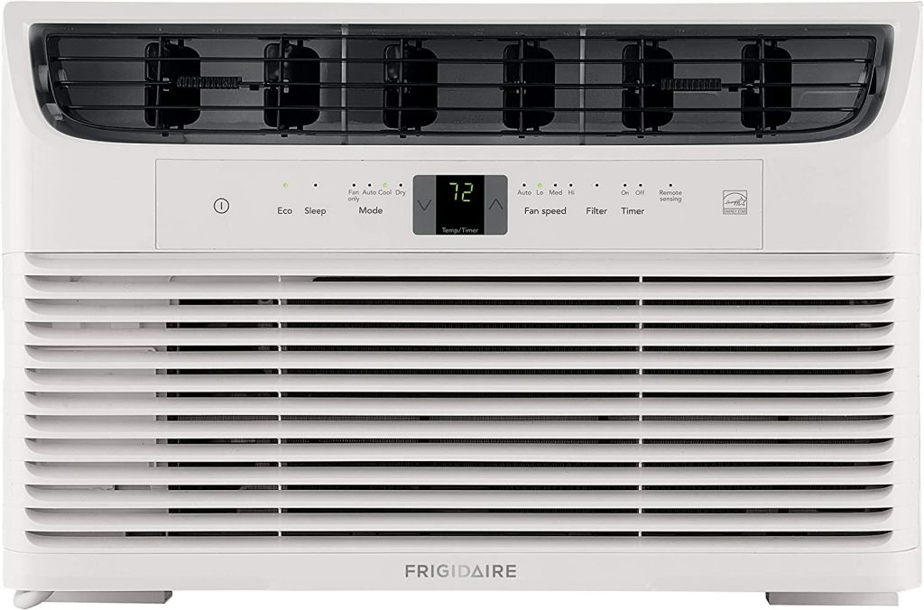 Frigidaire Energy Star 8000 BTU 115V with windows Mini compact air conditioner with full function remote control, white
